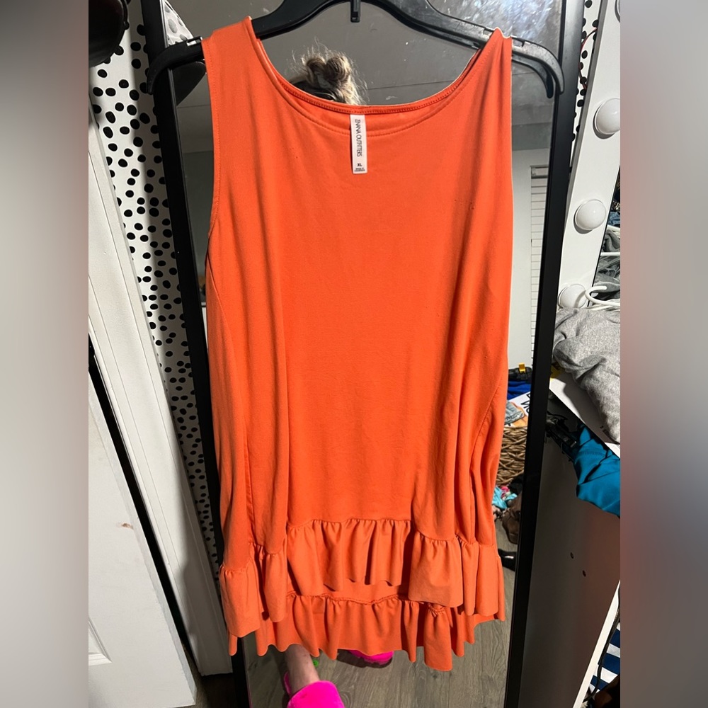 Like new orange Zenana tank top